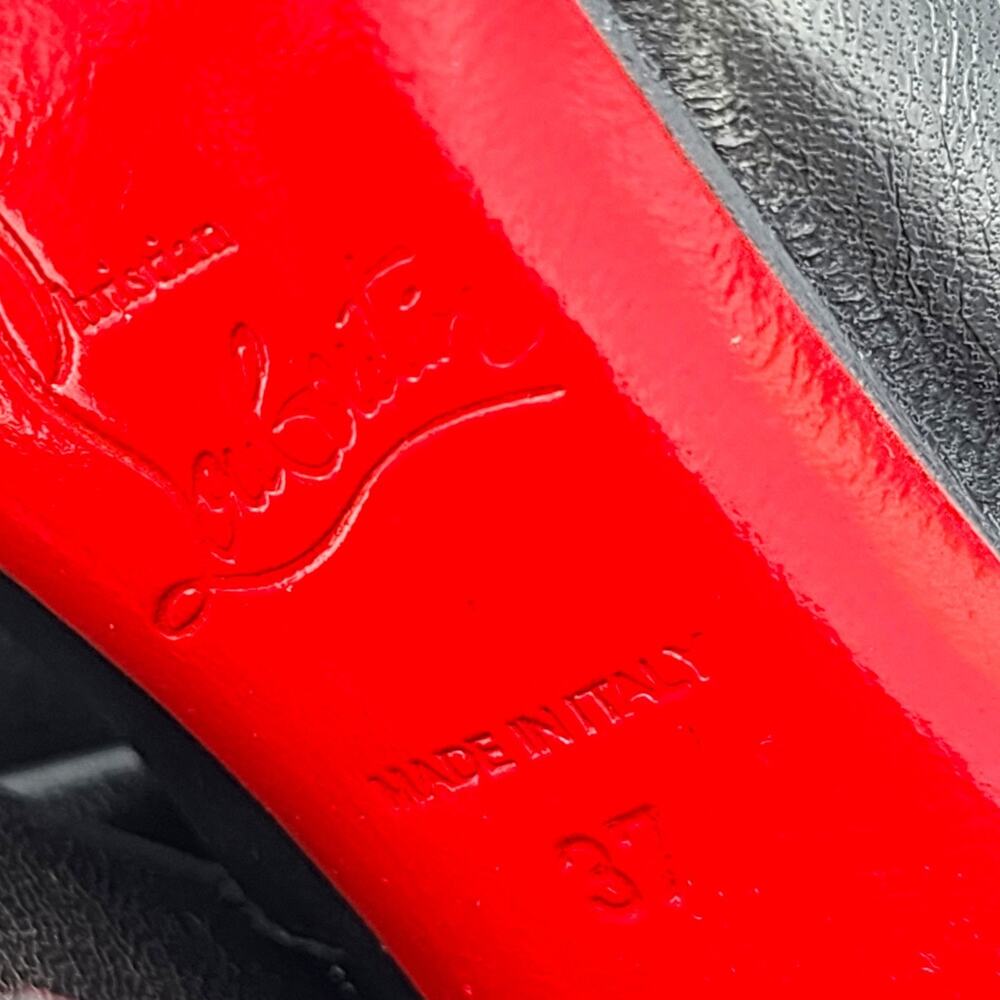Christian Louboutin Kiss Me Gena Over The Knee Leather Boots EU 37 US 7 $1795 - Picture 9 of 10